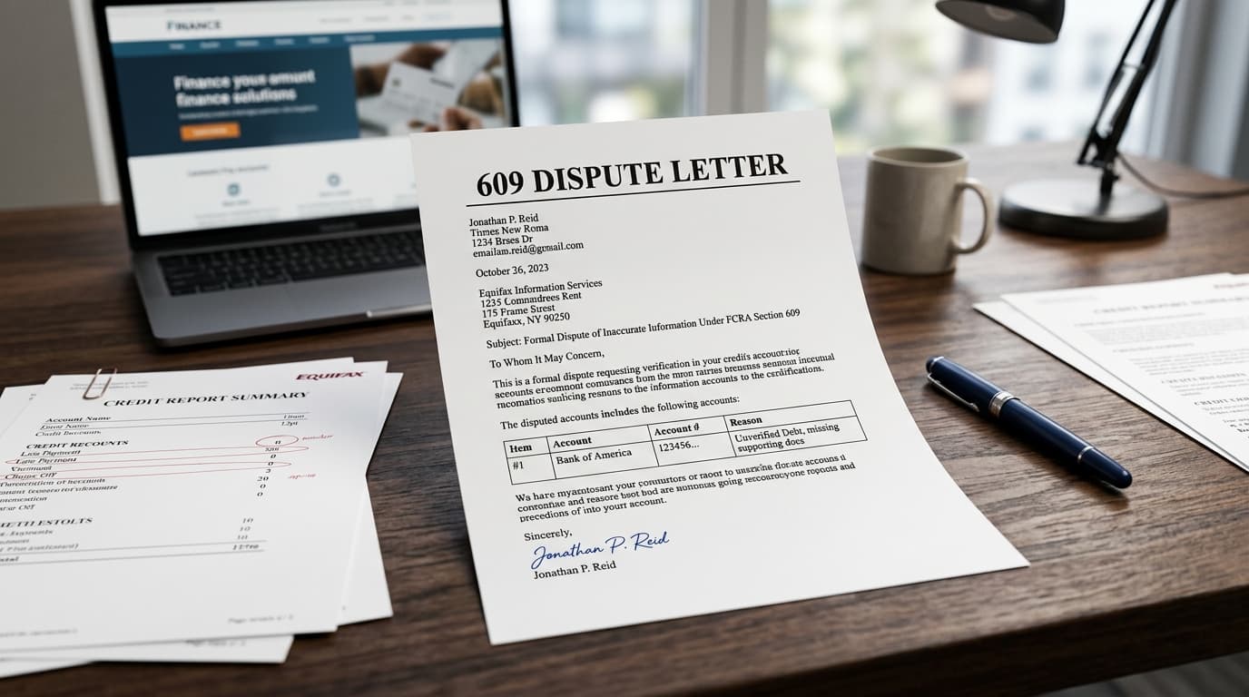 609 Dispute Letters in 2026: What They Are, What They’re Not, and How to Use Them the Right Way