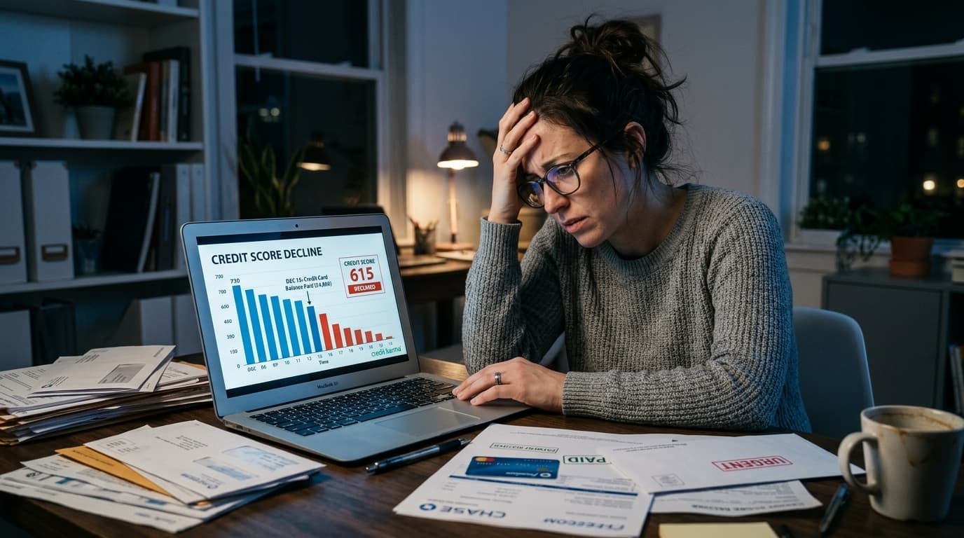 Why Did My Credit Score Drop After Paying Off Debt? (The Real Explanation)