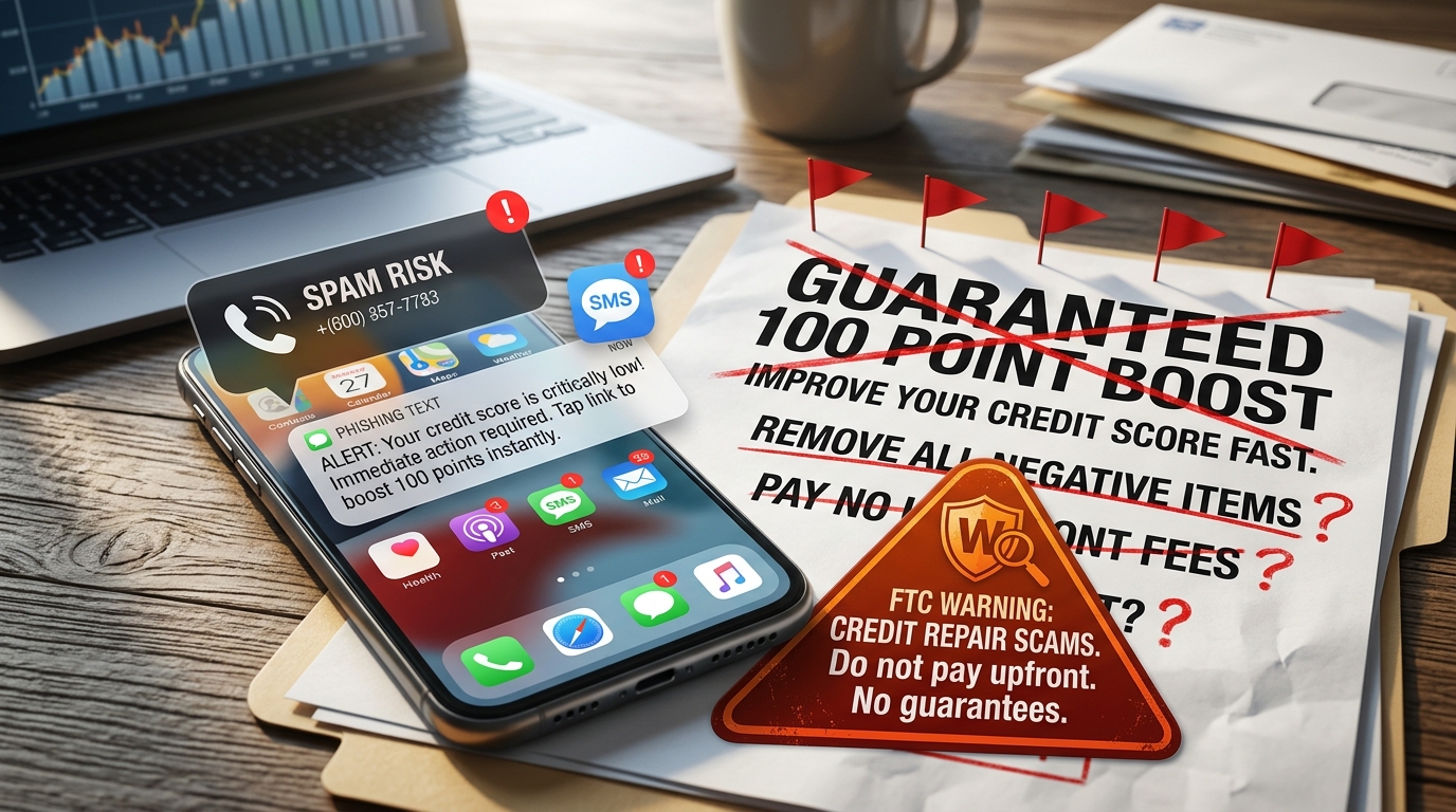 Credit Repair Scams to Avoid in 2026 (And How to Spot Them) - Crowned ...
